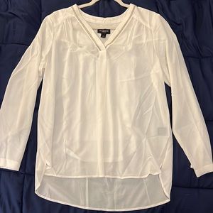 ✨ Sheer Ivory Claiborne Blouse ✨